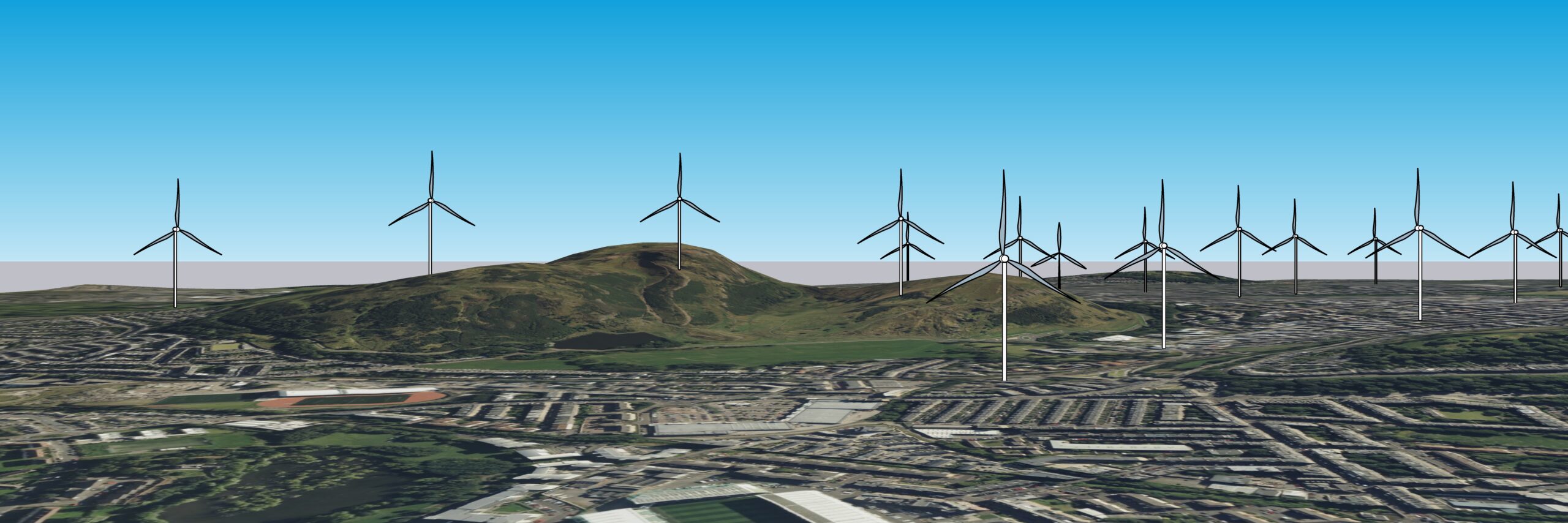 Windfarm over Holyrood